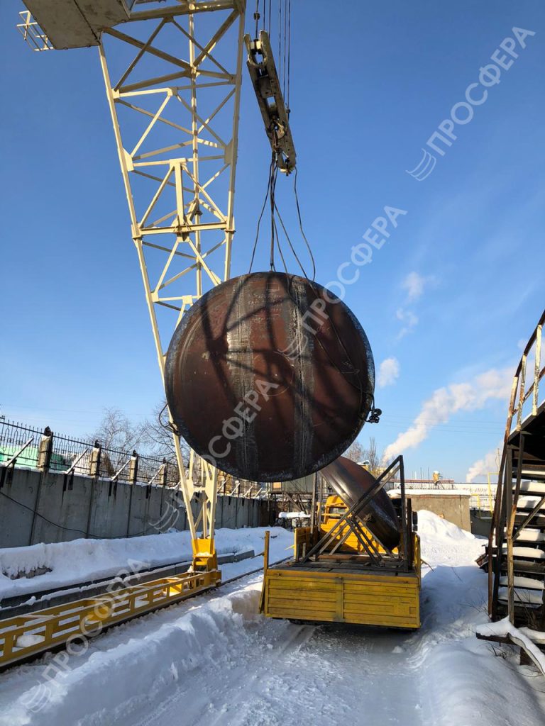 Днище эллиптическое Dв 800×10 мм, сталь 09Г2С, ГОСТ 6533-78, кат. 15, фаска 30°